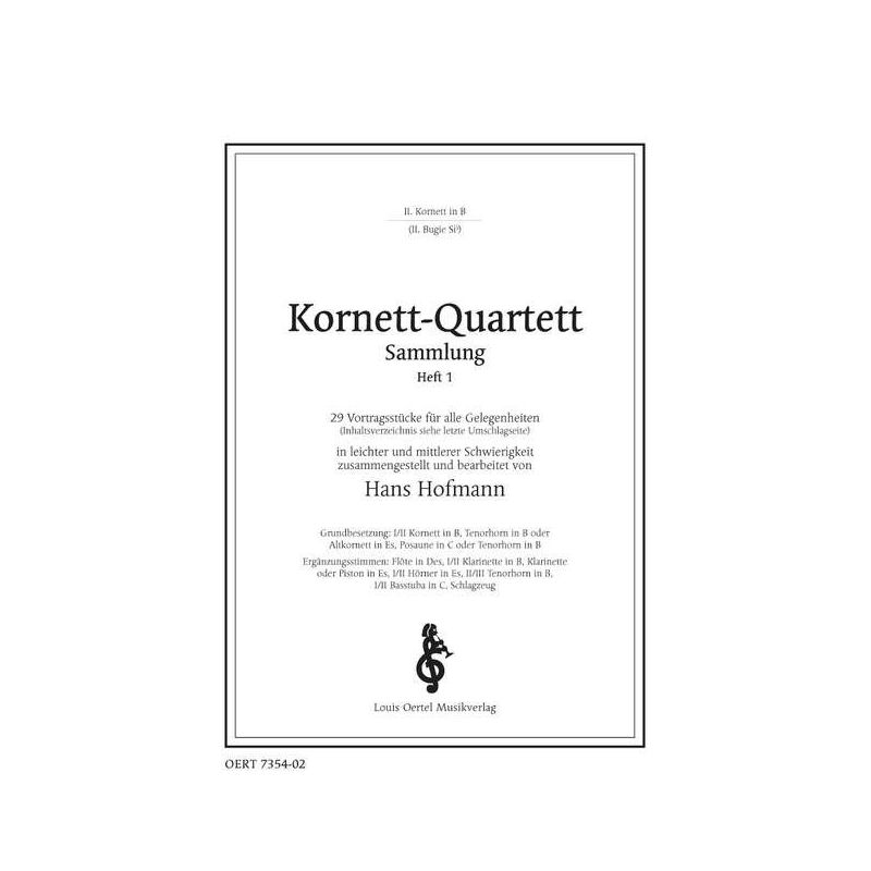 Kreutzer, Conradin - Kornett-Quartett Sammlung