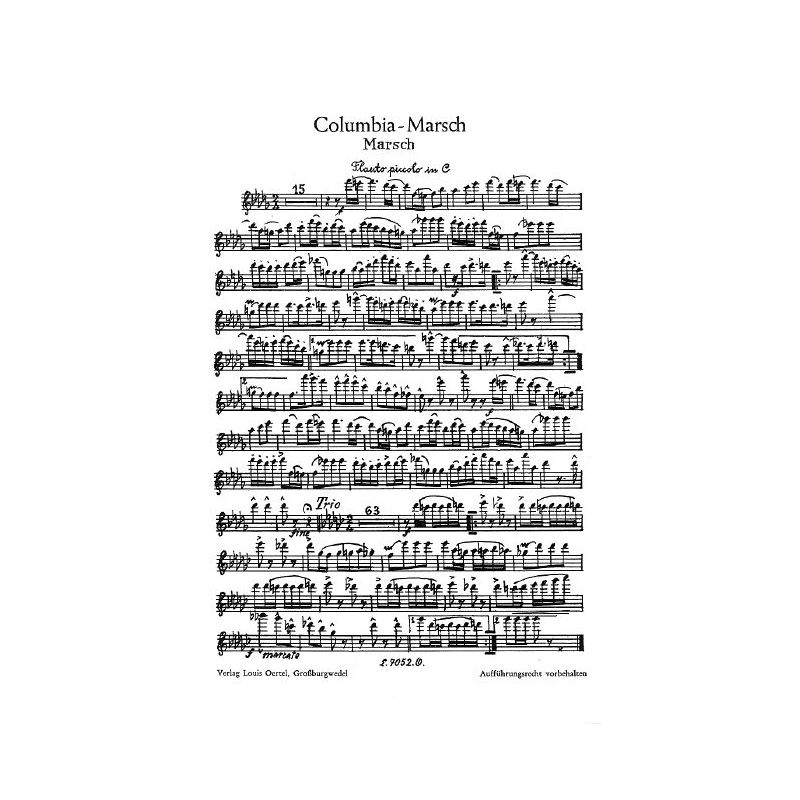 Rusch, Wilhelm - Columbia-Marsch
