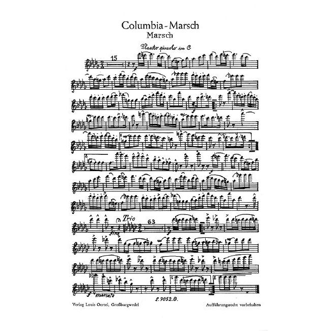 Rusch, Wilhelm - Columbia-Marsch