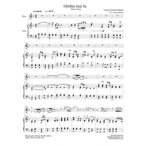 Handel, George Frideric - Ombra Mai Fu