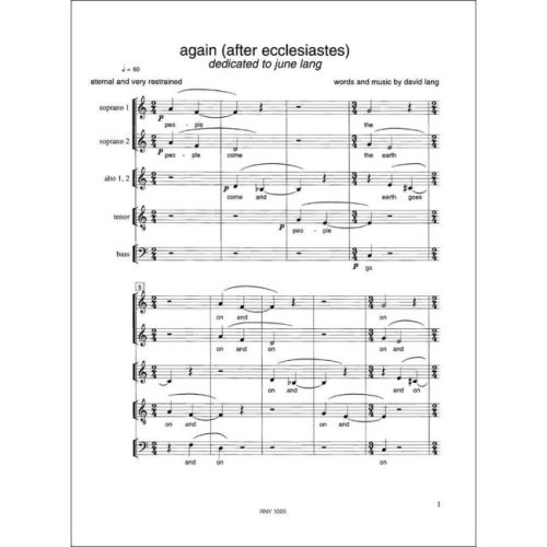 Lang, David - Again (after ecclesiastes)