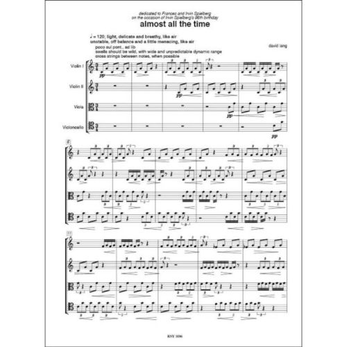 Lang, David - Almost All The Time
