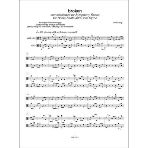 Lang, David - Broken