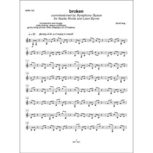 Lang, David - Broken