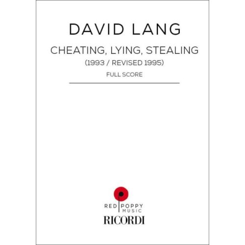 Lang, David - Cheating,...