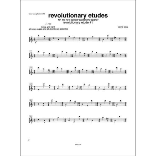 Lang, David - Revolutionary Etudes
