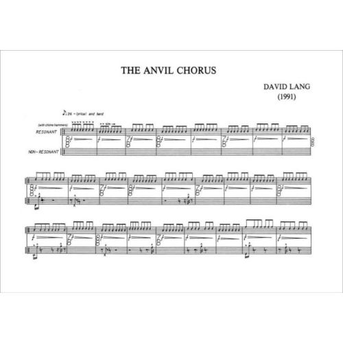 Lang, David - The Anvil Chorus