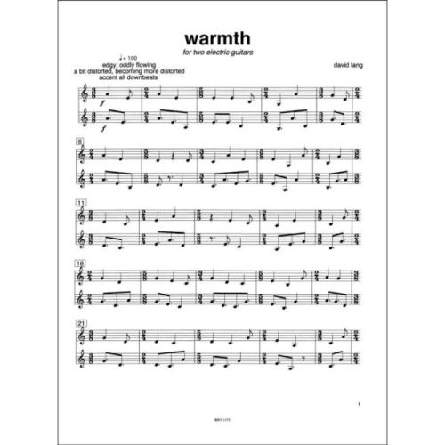 Lang, David - Warmth