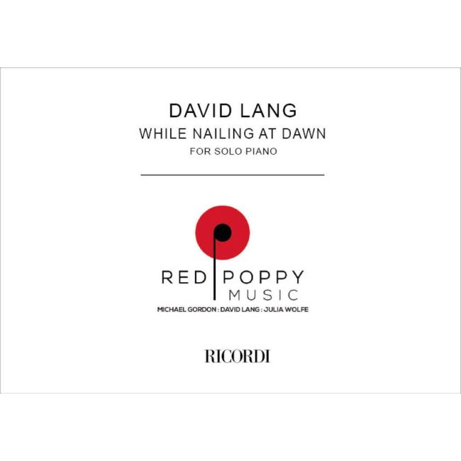 Lang, David - While Nailing At Random