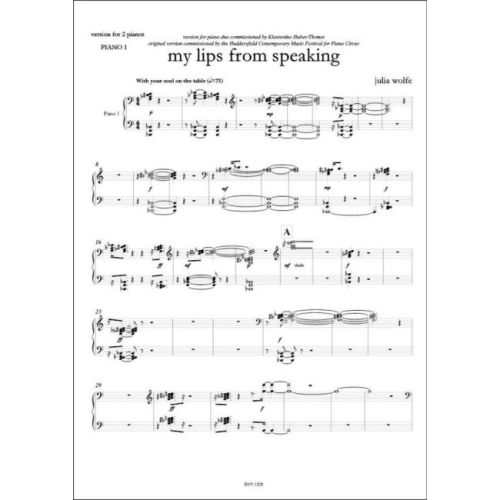 Wolfe, Julia - My Lips from Speaking