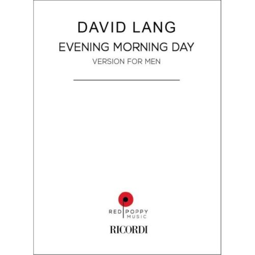 Lang, David - Evening...