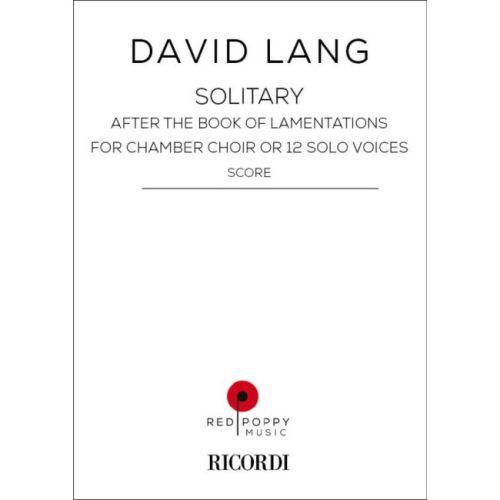 Lang, David - Solitary...