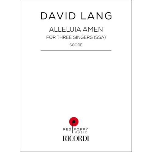 Lang, David - Alleluia Amen