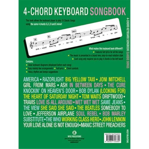 4-Chord Keyboard Songbook Classi