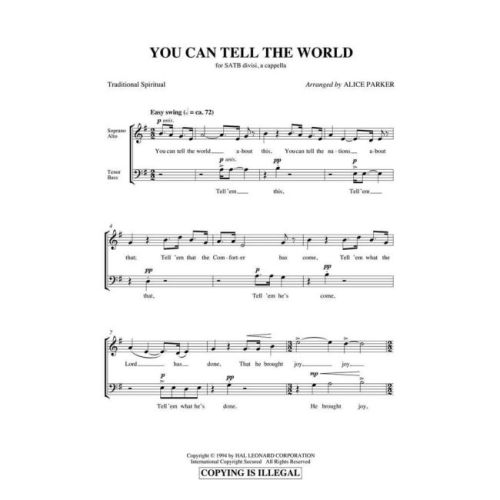 You Can Tell the World