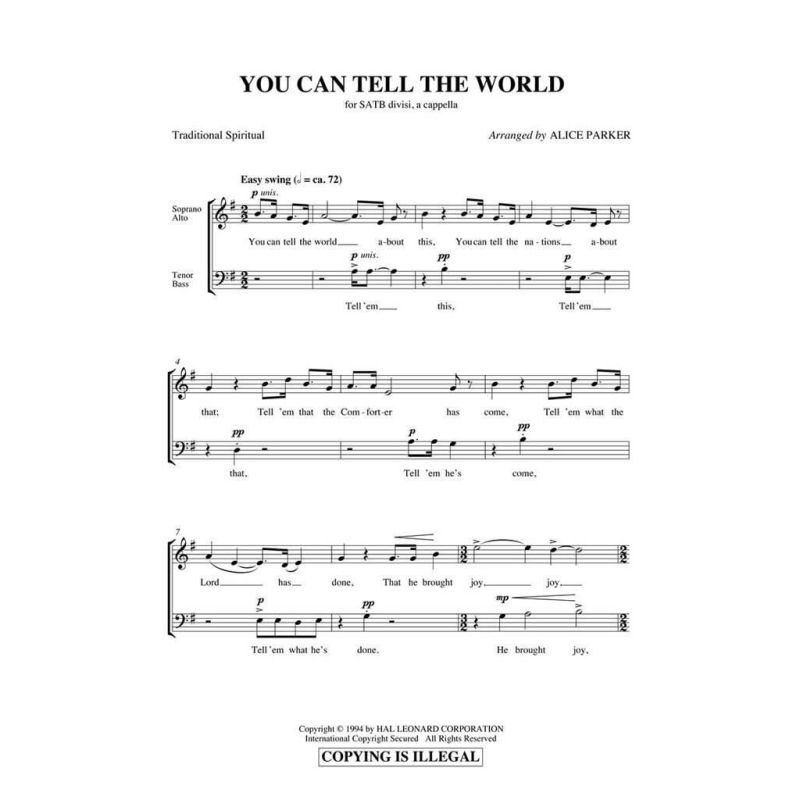 You Can Tell the World