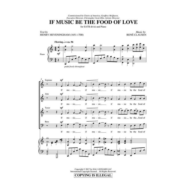 Clausen, René - If Music Be the Food of Love
