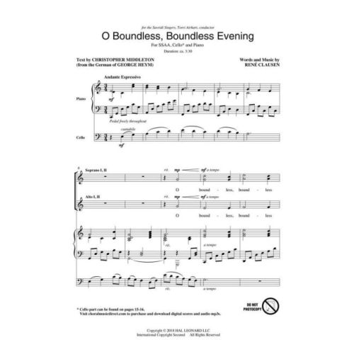 Clausen, René - O Boundless, Boundless Evening