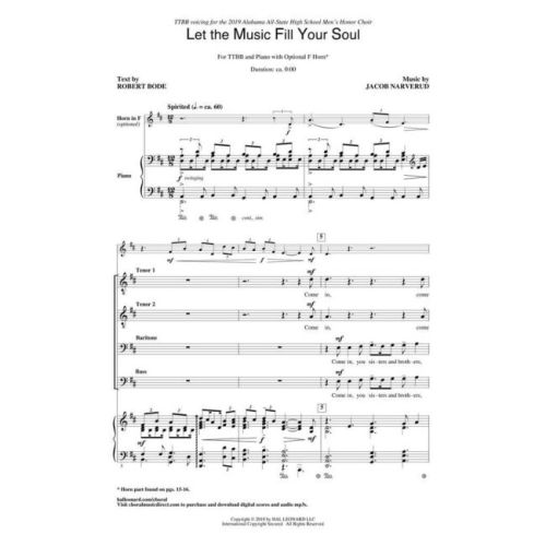 Narverud, Jacob - Let the Music Fill Your Soul