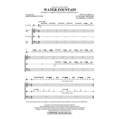 Brenner & Merrill Garbus - Water Fountain