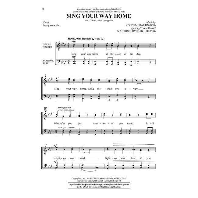Joseph M. Martin - Sing Your Way Home