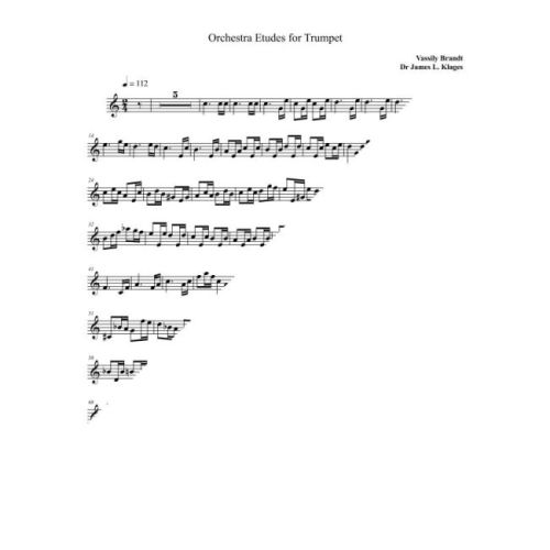 Brandt, Vassily - Orchestra Etudes