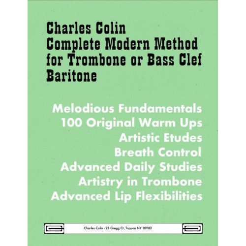 Colin, Charles - Complete Modern Method for Trombone