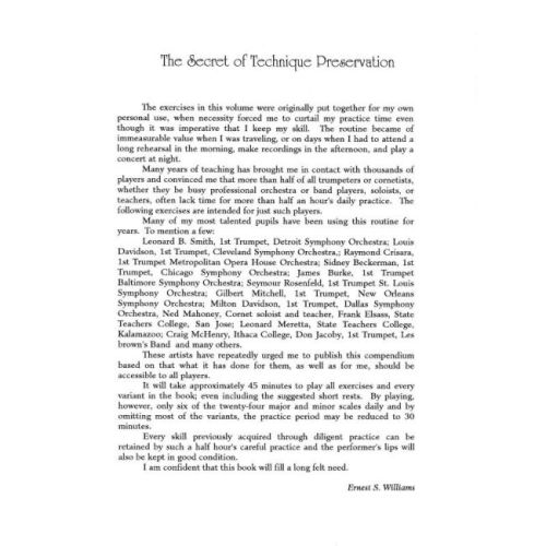 Williams, Ernest S. - The Secret of Technique Preservation
