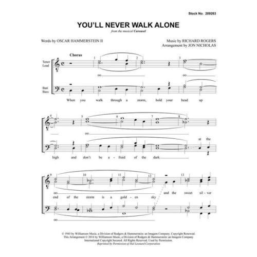 Hammerstein II & Rodgers - You'll Never Walk Alone