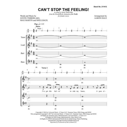 Can't Stop the Feeling!