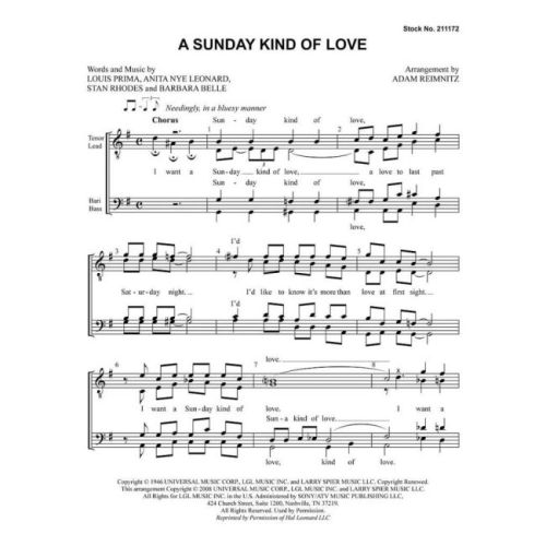 A Sunday Kind of Love
