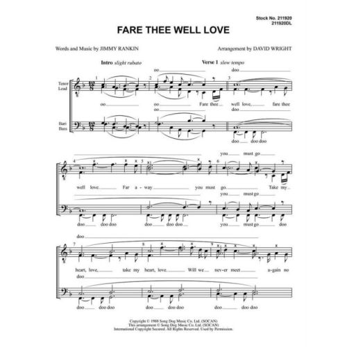 Fare Thee Well Love