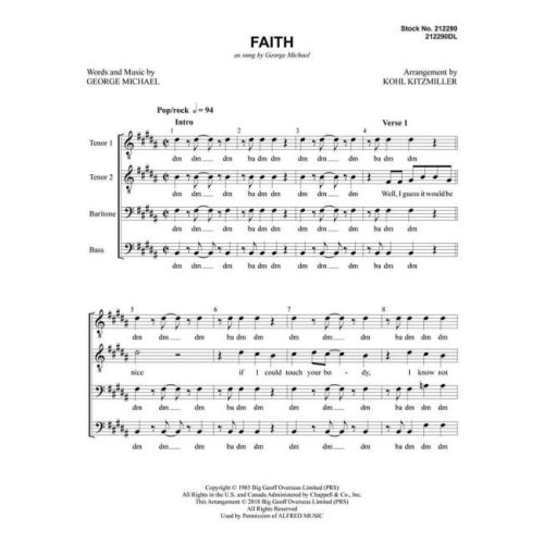 Faith (as Sung by George Michael)