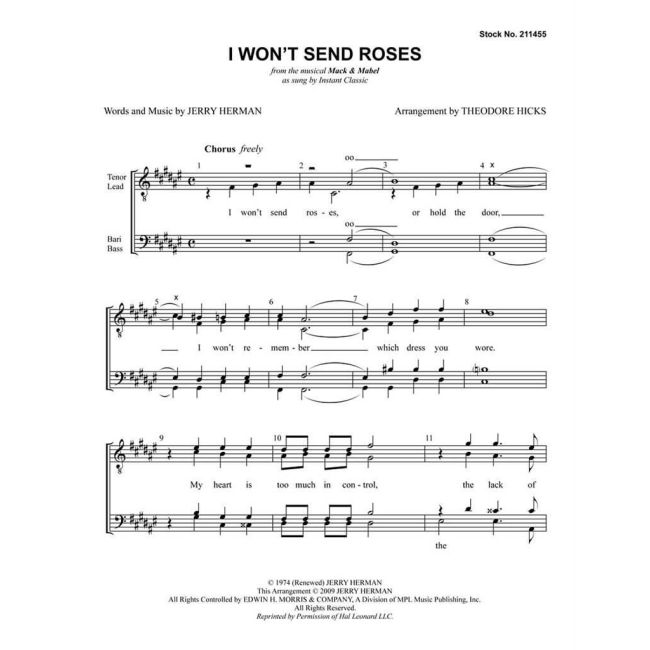 I Won't Send Roses