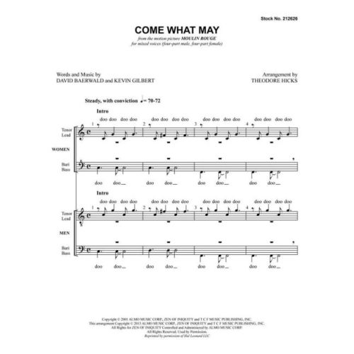 Come What May from the motion picture Moulin Rouge