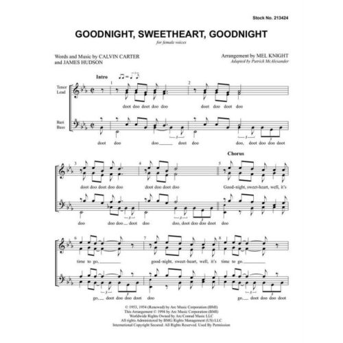 Carter & Hudson - Goodnight, Sweetheart, Goodnight