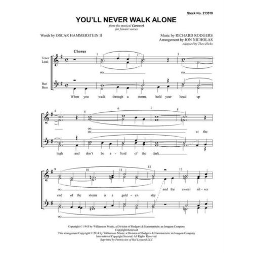 Hammerstein II & Rodgers - You'll Never Walk Alone