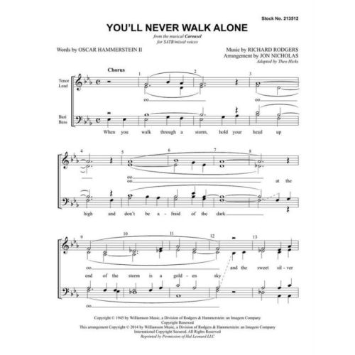 Hammerstein II & Rodgers - You'll Never Walk Alone