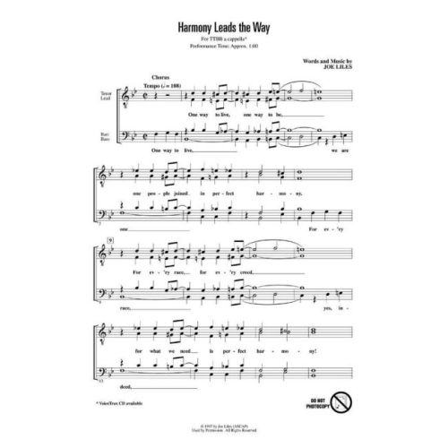 Joe Liles - Harmony Leads the Way