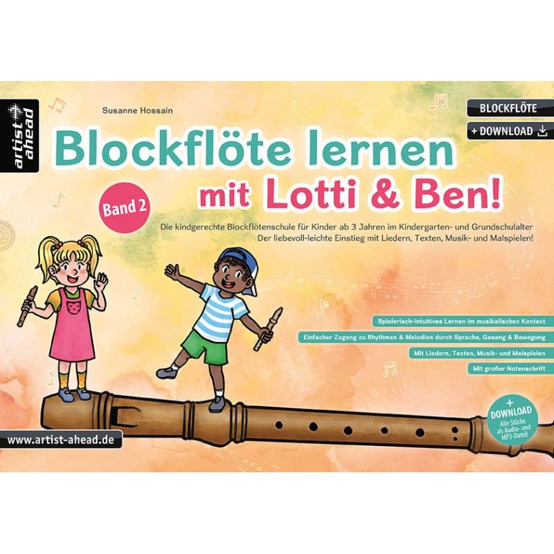 Hossain, Susanne - Blockflöte lernen mit Lotti & Ben Vol. 2