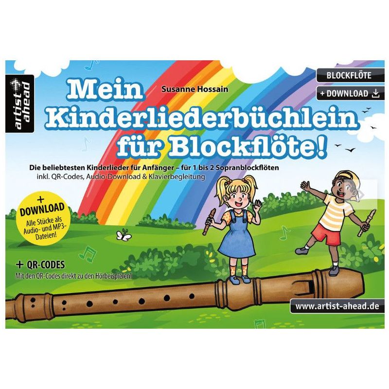 Hossain, Susanne - Mein Kinderliederbüchlein für Blockflöte!