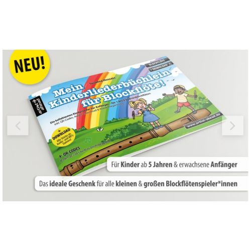 Hossain, Susanne - Mein Kinderliederbüchlein für Blockflöte!