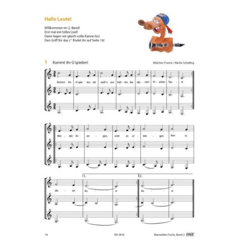 Duenser & Schelling - Klarinetten Fuchs 2 Vol. 2