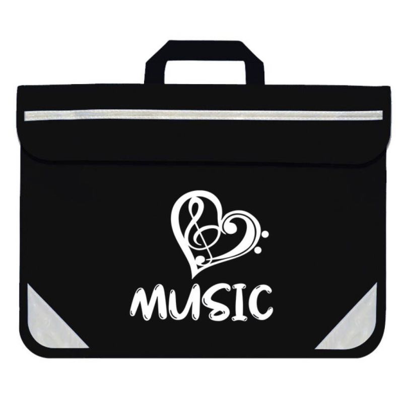 Duo Music Bag - Heart (Black)