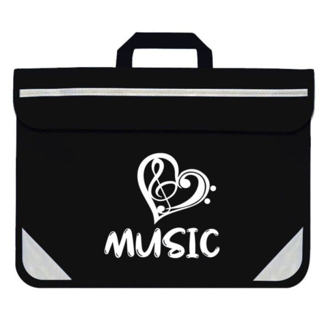 Duo Music Bag - Heart (Black)