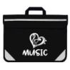 Duo Music Bag - Heart (Black)