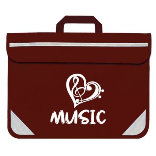Duo Music Bag - Heart (Maroon)