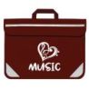 Duo Music Bag - Heart (Maroon)