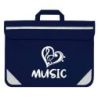 Duo Music Bag - Heart (Navy)