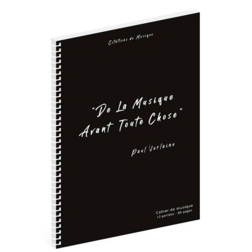 Cahier de musique Verlaine